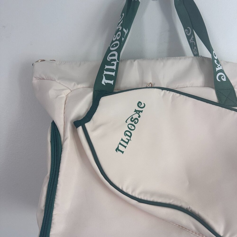 Tildosac Pickle Ball Canvas Tote Bag - Picture 2 of 6
